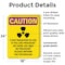 Signmission Radiation & Laser Sign, 24 in H x 18 in W, Plastic, Rectangle OS-2PACK-CR-P-1824-V-10284 - alternate 4